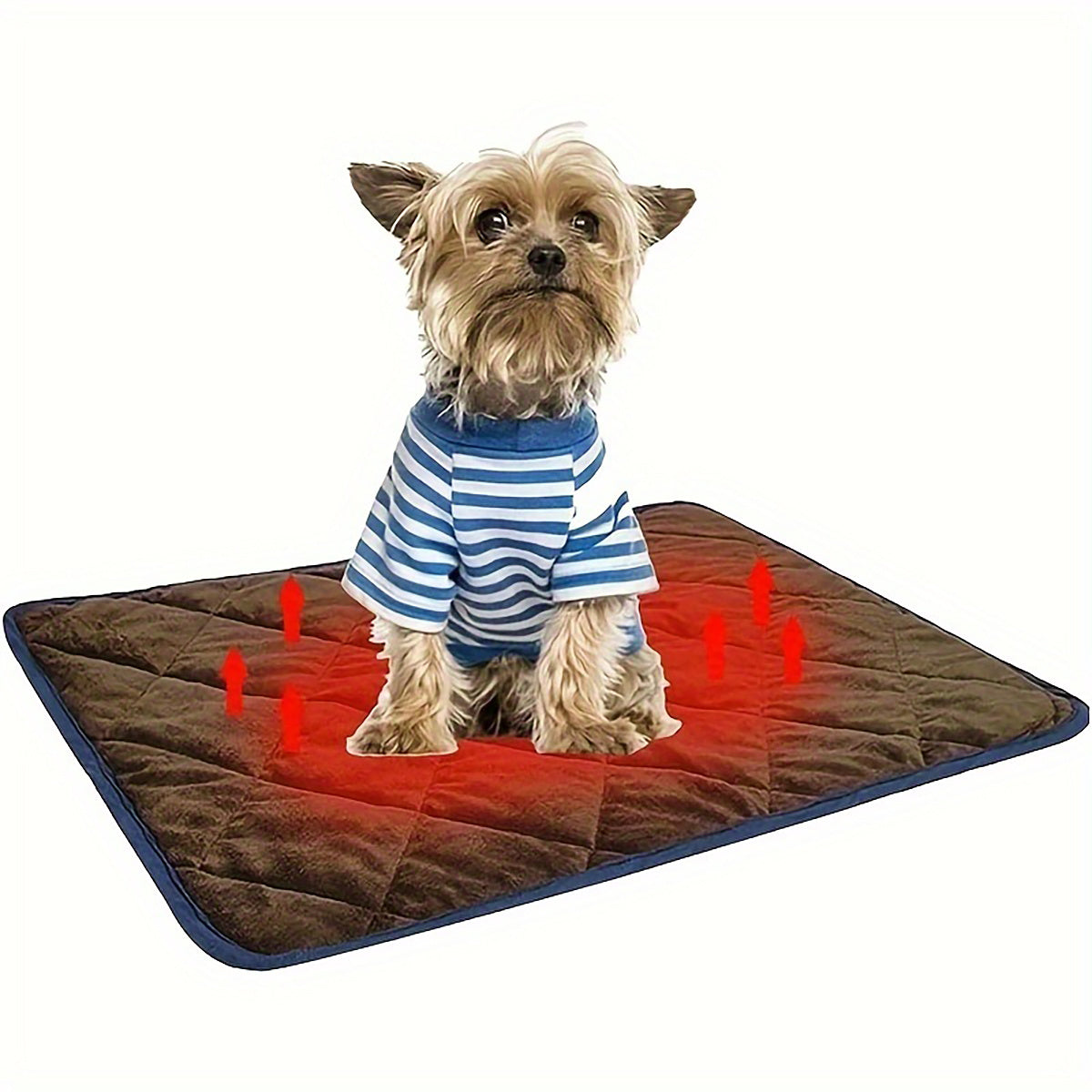 Dog & Cat Bed. Extra Warm Thermal. Washable Blanket Non-Slip Bottom.