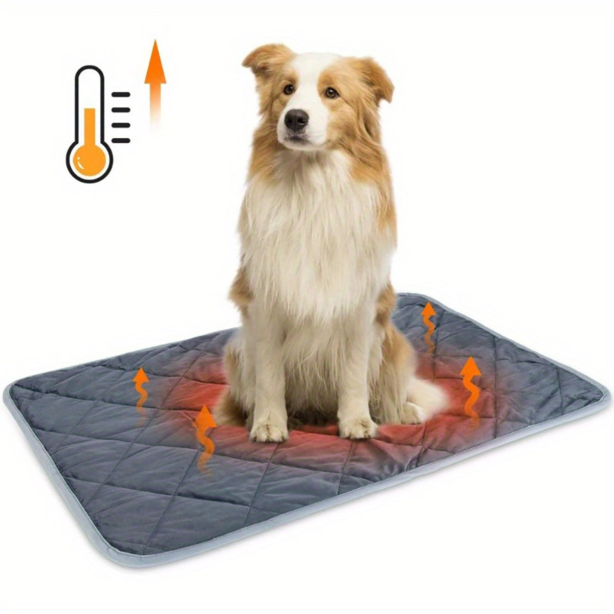 Dog & Cat Bed. Extra Warm Thermal. Washable Blanket Non-Slip Bottom.